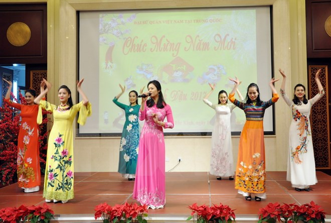 Vietnamitas en el extranjero saludan Año Nuevo Lunar 2017 ảnh 1