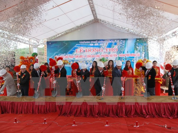 Inician construcción de puente en frontera Vietnam-China ảnh 1 Inician construcción de puente en frontera Vietnam-China ảnh 1