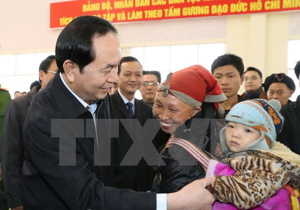 Presidente vietnamita pide prestar atención a hogares pobres en ocasión de Tet ảnh 1 Presidente vietnamita pide prestar atención a hogares pobres en ocasión de Tet ảnh 1