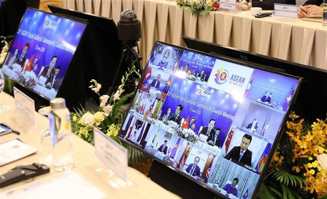 [Foto] 23 Reunión del Consejo de la Comunidad Sociocultural de la ASEAN ảnh 3