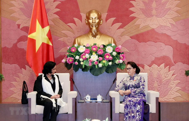 Presidenta de la Asamblea Nacional de Vietnam recibe a fiscal general de Cuba ảnh 1 Presidenta de la Asamblea Nacional de Vietnam recibe a fiscal general de Cuba ảnh 1