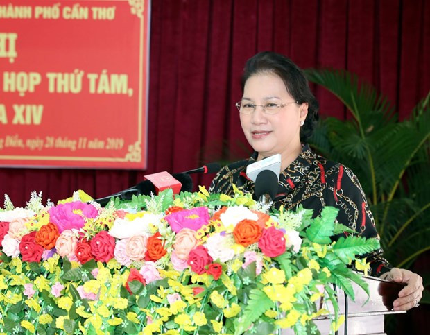 Anuncia máxima legisladora de Vietnam resultado del octavo período de sesiones parlamentarias al electorado ảnh 1