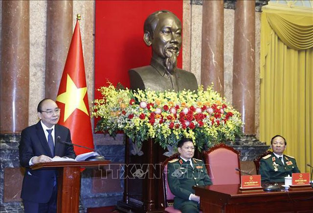 Presidente vietnamita alaba méritos de veteranos de División 341 ảnh 1 Presidente vietnamita alaba méritos de veteranos de División 341 ảnh 1