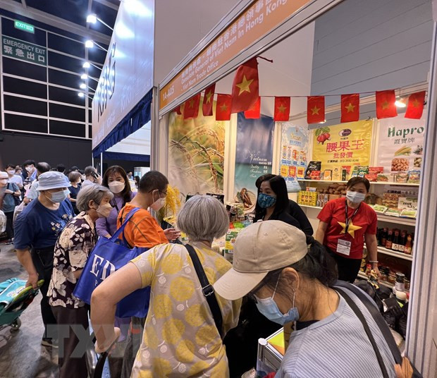 Productos vietnamitas preferidos por consumidores en feria en Hong Kong ảnh 1