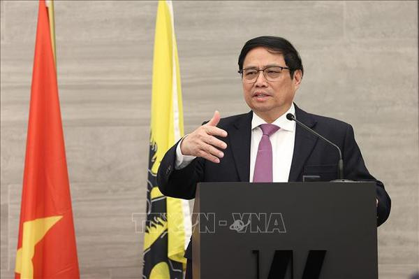 Premier vietnamita promete crear entorno favorable para empresas belgas ảnh 2 Premier vietnamita promete crear entorno favorable para empresas belgas ảnh 2