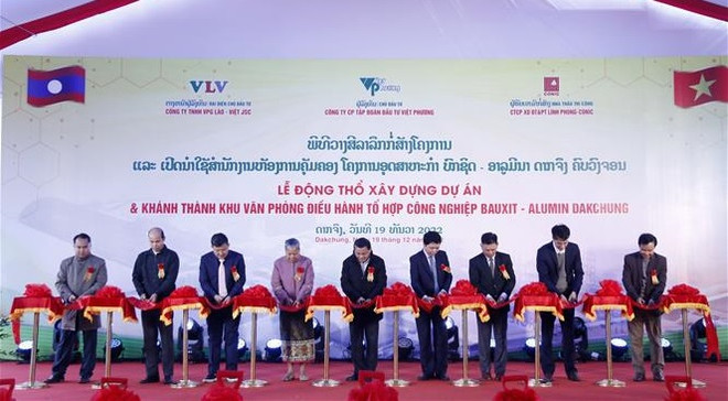 Inician construcción de complejo industrial del grupo vietnamita en Laos ảnh 1