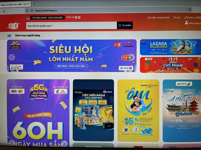 Vietnam registra más de 458 millones de pedidos en Online Friday 2022 ảnh 1 Vietnam registra más de 458 millones de pedidos en Online Friday 2022 ảnh 1