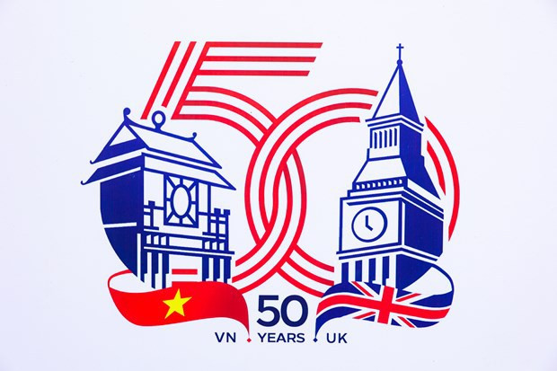 Publican logotipo para conmemorar 50 años de nexos diplomáticos Vietnam-Reino Unido ảnh 1 Publican logotipo para conmemorar 50 años de nexos diplomáticos Vietnam-Reino Unido ảnh 1