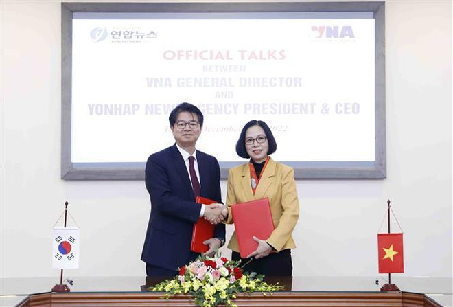 VNA y Yonhap renuevan acuerdo de cooperación ảnh 1 VNA y Yonhap renuevan acuerdo de cooperación ảnh 1