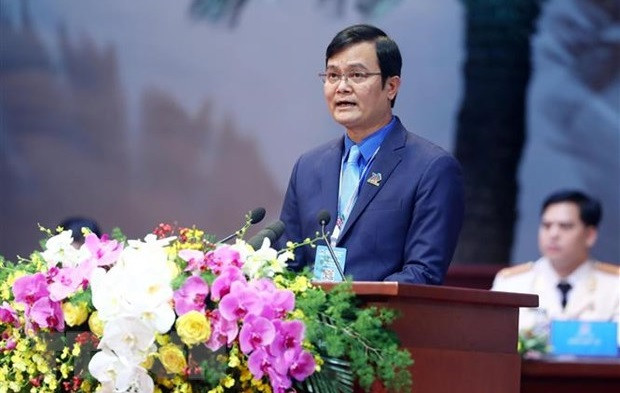 Bui Quang Huy reelegido Primer Secretario de la Unión de Jóvenes Comunistas Ho Chi Minh ảnh 1 Bui Quang Huy reelegido Primer Secretario de la Unión de Jóvenes Comunistas Ho Chi Minh ảnh 1