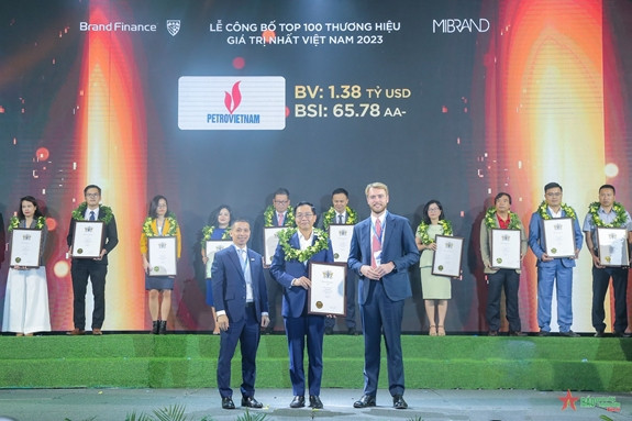 Petrovietnam entre las 10 marcas más valiosas del país ảnh 2 Petrovietnam entre las 10 marcas más valiosas del país ảnh 2