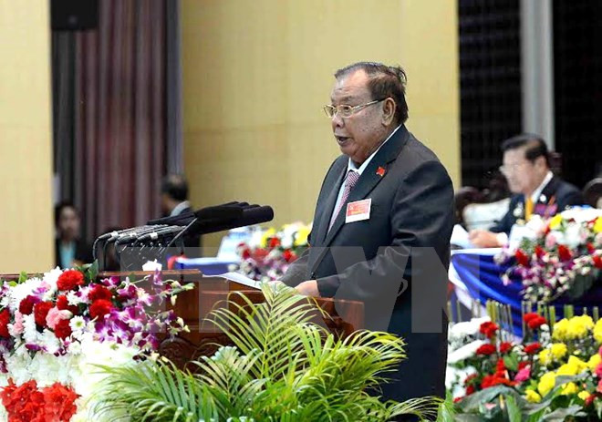 Concluye décimo Congreso Nacional de Partido Popular Revolucionario de Laos ảnh 1 Concluye décimo Congreso Nacional de Partido Popular Revolucionario de Laos ảnh 1