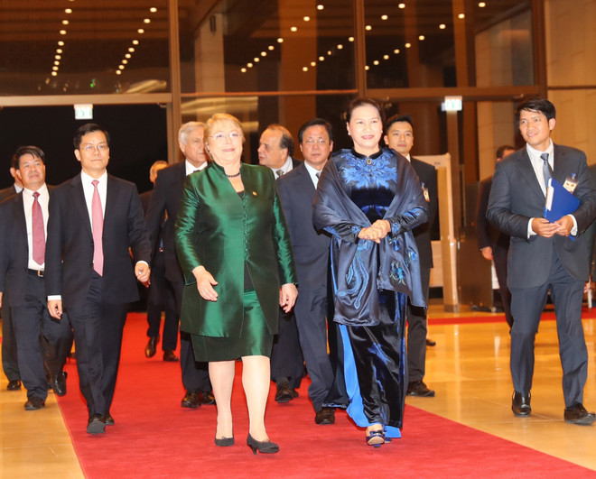 Michelle Bachelet parte hacia Da Nang para Semanda de alto nivel del APEC ảnh 1 Michelle Bachelet parte hacia Da Nang para Semanda de alto nivel del APEC ảnh 1