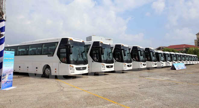 Ponen en servicios autobuses lanzadera para facilitar transportación de delegados en APEC 2017 ảnh 1 Ponen en servicios autobuses lanzadera para facilitar transportación de delegados en APEC 2017 ảnh 1