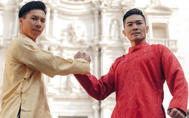 Acróbatas vietnamitas establecen nuevo récord Guinness en España ảnh 1