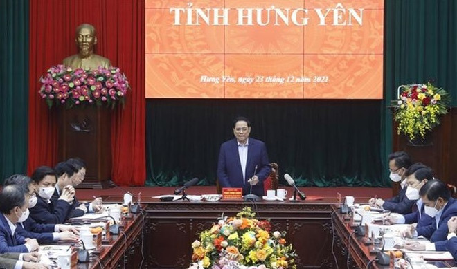 Primer ministro de Vietnam exige impulsar desarrollo armónico de provincia de Hung Yen ảnh 1 Primer ministro de Vietnam exige impulsar desarrollo armónico de provincia de Hung Yen ảnh 1