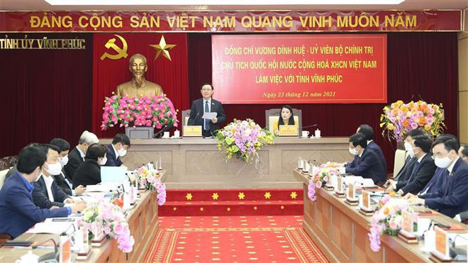 Presidente del Legislativo vietnamita trabaja en provincia de Vinh Phuc ảnh 1 Presidente del Legislativo vietnamita trabaja en provincia de Vinh Phuc ảnh 1