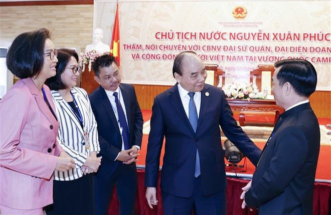Presidente de Vietnam resalta relaciones especiales con Camboya ảnh 1