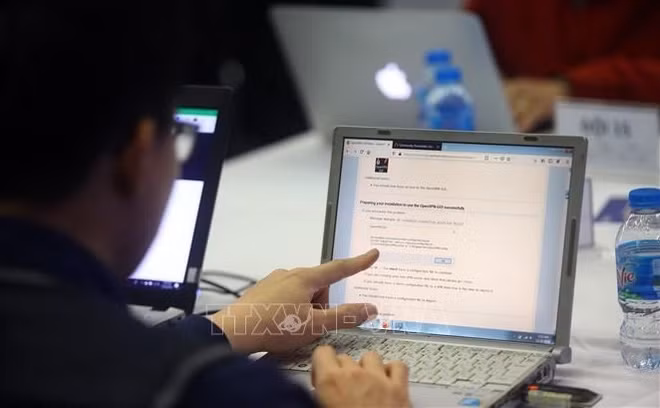 Efectúan en Hanoi simulacro para solución de incidentes en ciberespacio ảnh 1