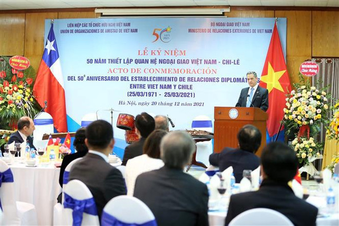 Vietnam y Chile conmemoran aniversario 50 de nexos diplomáticos ảnh 1 Vietnam y Chile conmemoran aniversario 50 de nexos diplomáticos ảnh 1