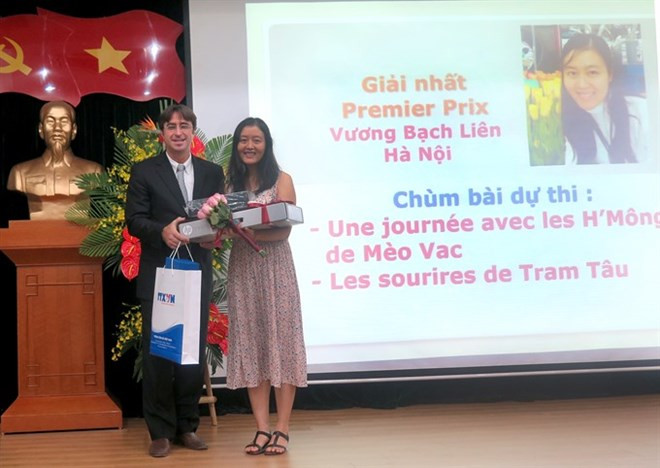 Reportera de VNA gana primer premio de escritura francesa ảnh 1 Reportera de VNA gana primer premio de escritura francesa ảnh 1