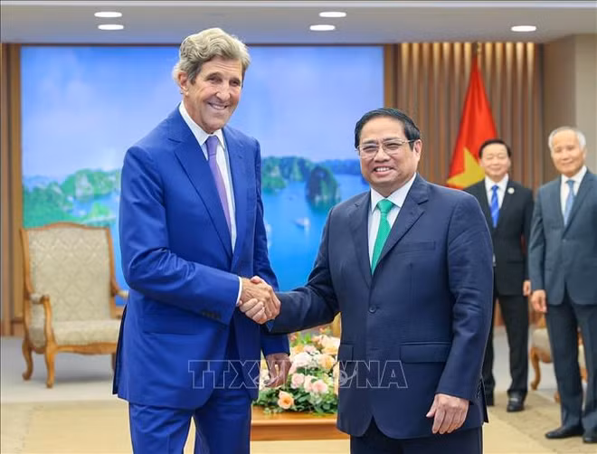 Primer ministro de Vietnam recibe a John Kerry ảnh 1