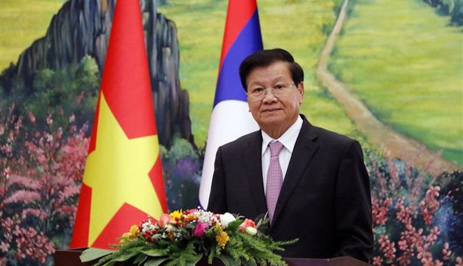 Dirigente laosiano insta a continuar protegiendo y cultivando nexos especiales con Vietnam ảnh 1 Dirigente laosiano insta a continuar protegiendo y cultivando nexos especiales con Vietnam ảnh 1