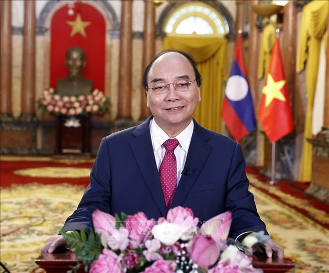 Presidente de Vietnam confía en desarrollo constante de nexos con Laos ảnh 1