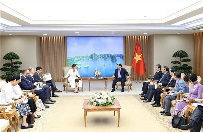 Primer ministro de Vietnam recibe a directora general de la UNESCO ảnh 1 Primer ministro de Vietnam recibe a directora general de la UNESCO ảnh 1