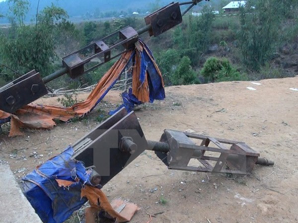 Condenados sujetos responsables de colapso de puente en Lai Chau ảnh 1  Condenados sujetos responsables de colapso de puente en Lai Chau ảnh 1