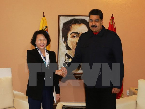 Presidenta parlamentaria de Vietnam se reúne con Nicolás Maduro ảnh 1 Presidenta parlamentaria de Vietnam se reúne con Nicolás Maduro ảnh 1