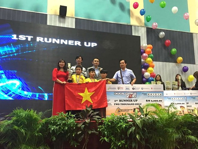 Triunfan estudiantes de Vietnam en competencia internacional de Robothon ảnh 1 Triunfan estudiantes de Vietnam en competencia internacional de Robothon ảnh 1