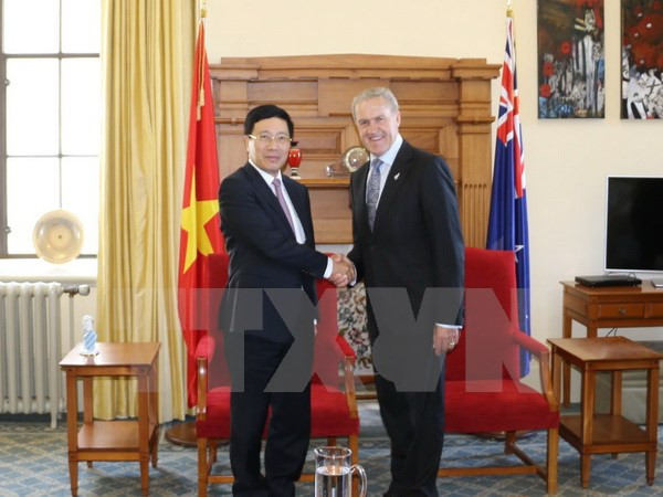 Canciller de Vietnam efectúa visita oficial a Nueva Zelanda ảnh 1 Canciller de Vietnam efectúa visita oficial a Nueva Zelanda ảnh 1