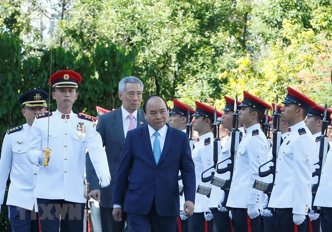 Premier singapurense recibe al homologo vietnamita ảnh 1 Premier singapurense recibe al homologo vietnamita ảnh 1