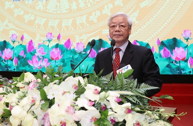 Máximo dirigente partidista de Vietnam llama a elevar competitividad del sector de construcción ảnh 1 Máximo dirigente partidista de Vietnam llama a elevar competitividad del sector de construcción ảnh 1