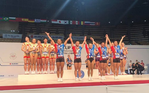 Vietnam conquista tres medallas de oro en la Copa Mundial de Aeróbic Suzuki ảnh 1 Vietnam conquista tres medallas de oro en la Copa Mundial de Aeróbic Suzuki ảnh 1