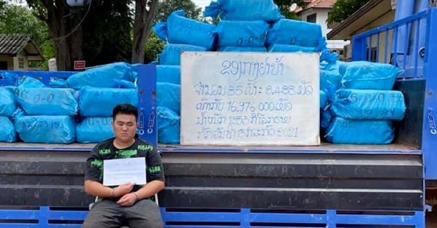 Laos incauta casi dos toneladas de drogas sintéticas ảnh 1
