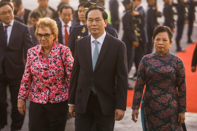 [Foto] Presidente de Vietnam llega a Perú para la Cumbre de APEC ảnh 6
