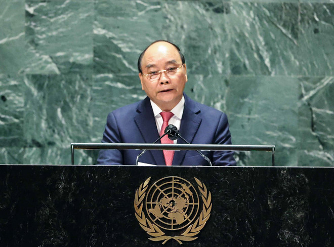 Discurso del presidente de Vietnam en debate general de la 76 sesión de Asamblea General de ONU ảnh 1 Discurso del presidente de Vietnam en debate general de la 76 sesión de Asamblea General de ONU ảnh 1