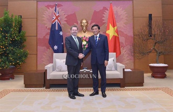 Vietnam pide apoyo de Australia al desarrollo del parlamento electrónico ảnh 1 Vietnam pide apoyo de Australia al desarrollo del parlamento electrónico ảnh 1