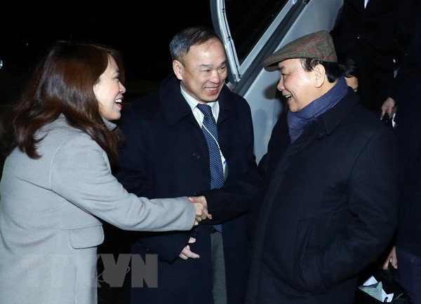 Llegó a Suiza el primer ministro de Vietnam para reunión anual del Foro Económico Mundial ảnh 1 Llegó a Suiza el primer ministro de Vietnam para reunión anual del Foro Económico Mundial ảnh 1
