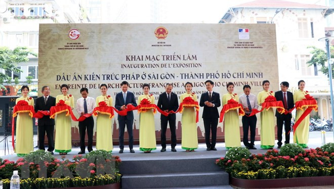 Inauguran en Ciudad Ho Chi Minh exposición sobre arquitectura francesa ảnh 1 Inauguran en Ciudad Ho Chi Minh exposición sobre arquitectura francesa ảnh 1