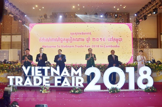 Inauguran Feria Comercial de Vietnam 2018 en Camboya ảnh 1 Inauguran Feria Comercial de Vietnam 2018 en Camboya ảnh 1