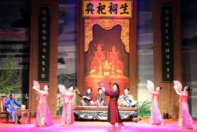 Difunden en Vietnam género musical tradicional de Ca Tru mediante festival nacional ảnh 1 Difunden en Vietnam género musical tradicional de Ca Tru mediante festival nacional ảnh 1