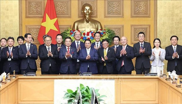 Premier sostuvo encuentro de trabajo con delegación del Comité Económico Japón – Vietnam ảnh 1