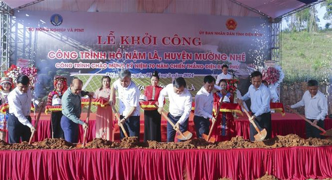 Inauguran construcción del lago Nam La en Dien Bien ảnh 1 Inauguran construcción del lago Nam La en Dien Bien ảnh 1