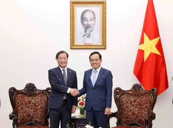 Vicepremier vietnamita recibe al vicepresidente ejecutivo senior de JICA ảnh 1 Vicepremier vietnamita recibe al vicepresidente ejecutivo senior de JICA ảnh 1