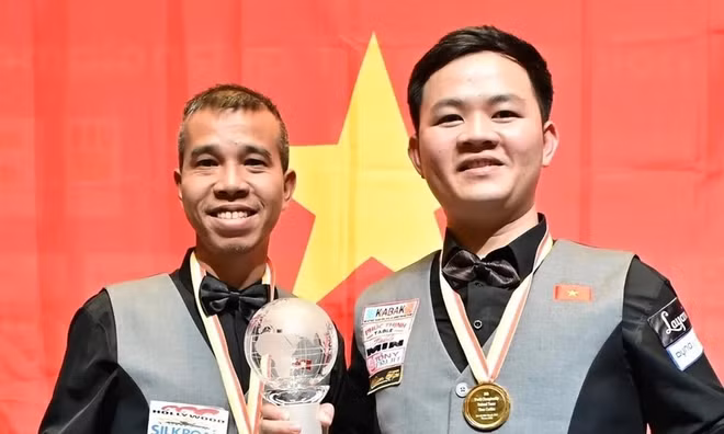 Equipo vietnamita gana título mundial de billar ảnh 1