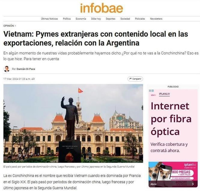Infobae de Argentina resalta papel de las pymes en desarrollo económico de Vietnam ảnh 1