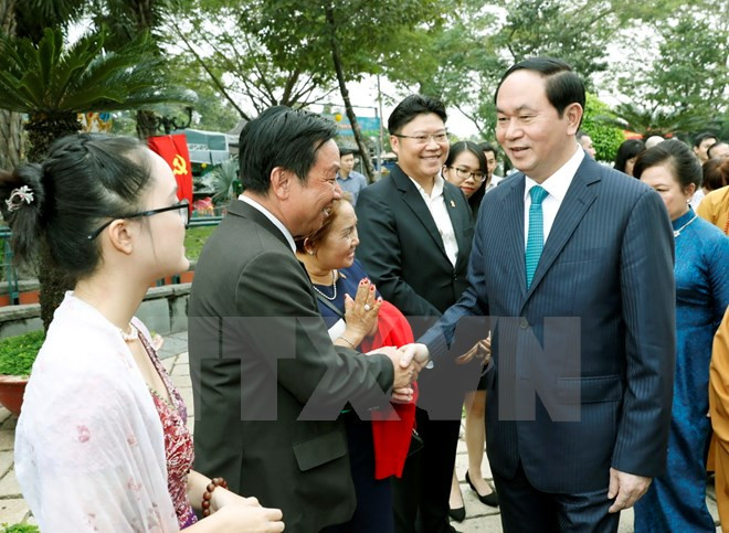 Vietnamitas en ultramar son parte inseparable de la Patria, afirma presidente ảnh 1